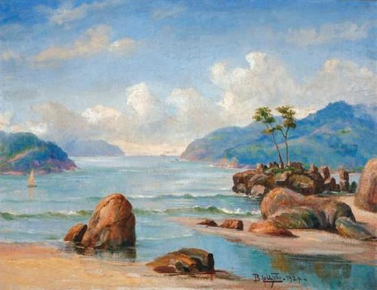 Benedito Calixto Canto de praia Germany oil painting art